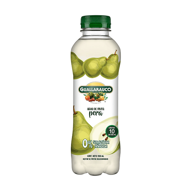 Agua de Fruta Pera 6x500ml 0% sin azúcar añadida