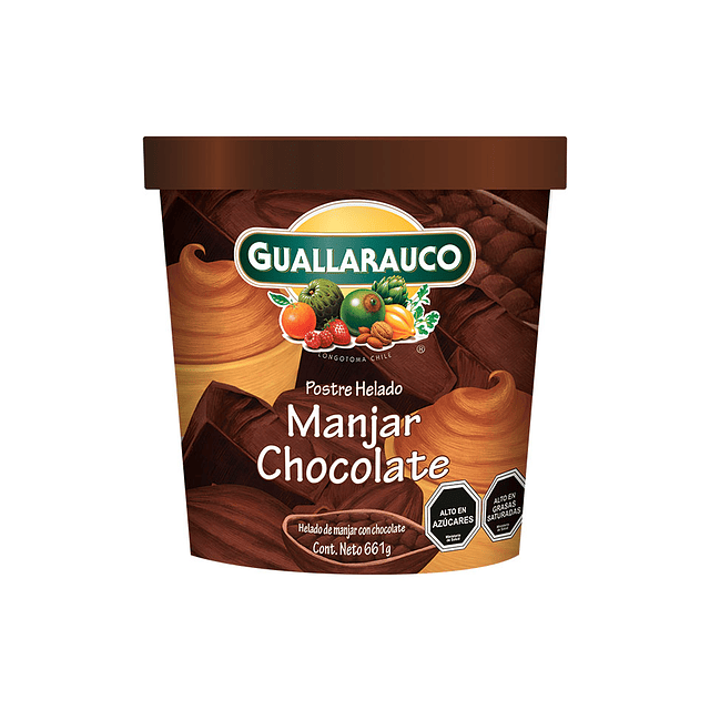 Helado Familiar Manjar Chocolate pote 900ml/611g