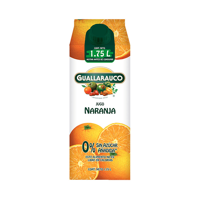 Jugo Naranja 1,75L 0% sin azúcar añadida