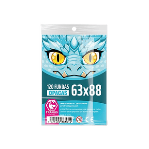 FUNDAS OPACAS DRAGON azul 63x88 120 Ud