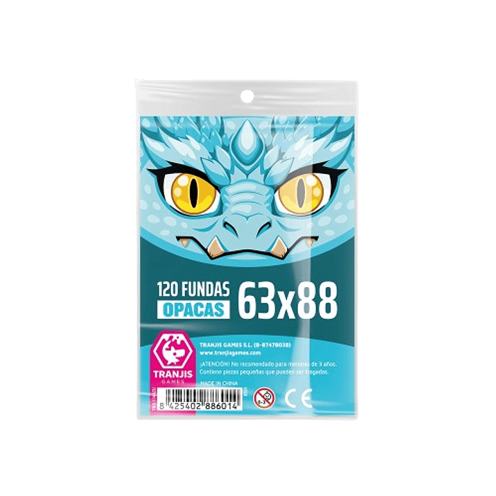 FUNDAS OPACAS DRAGON azul 63x88 120 Ud 1
