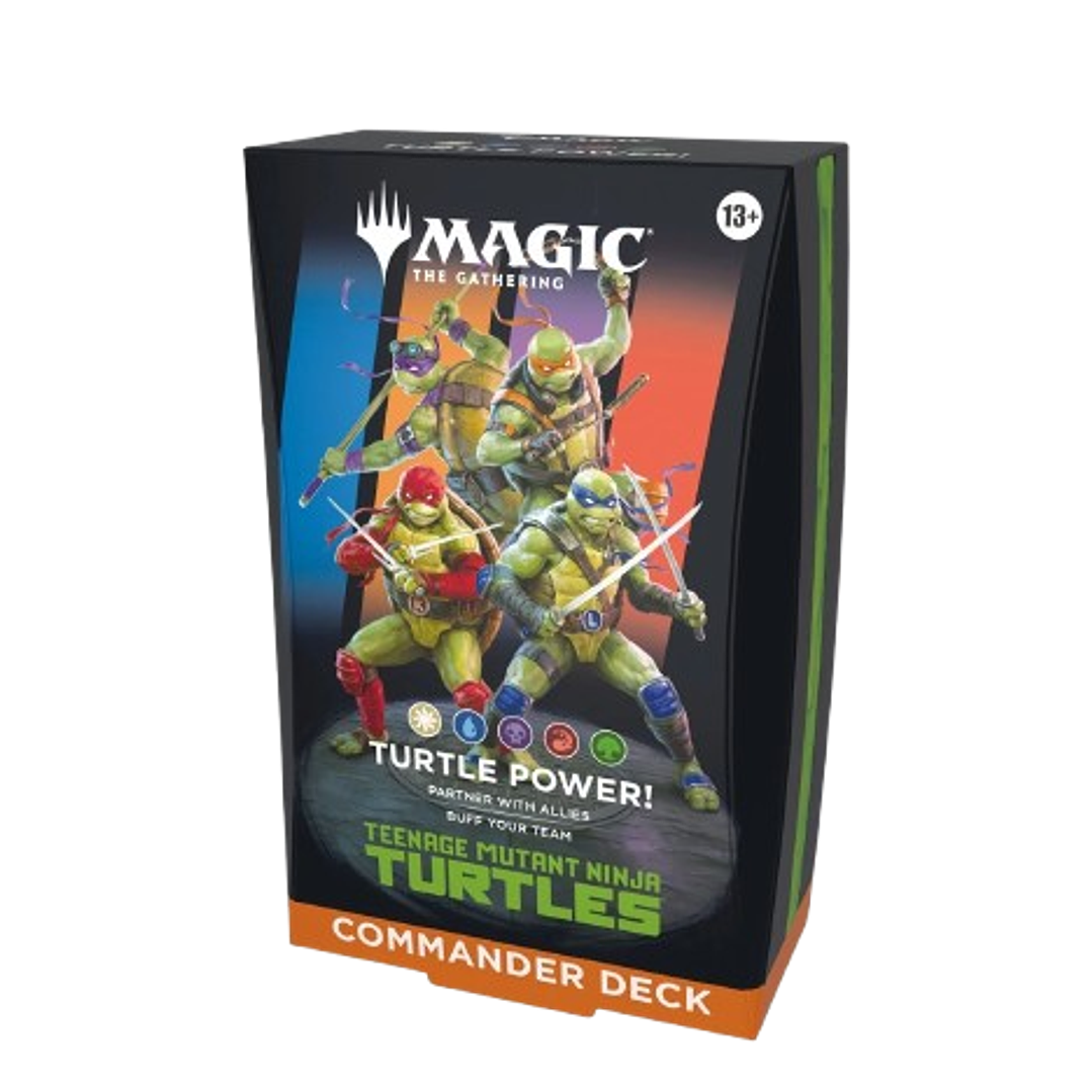 ##Reserva## Mazo commander Tortugas ninja en ingles 1