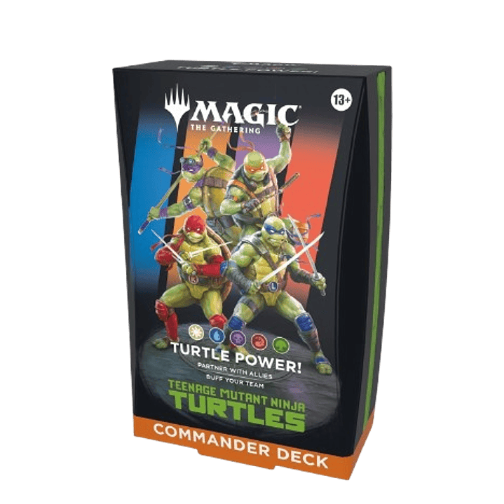 ##Reserva## Mazo commander Tortugas ninja en ingles 1