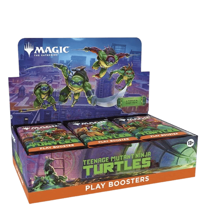 ##Reserva## Play Booster Display (30 sobres) Teenage Mutant Ninja Turtles Inglés 1