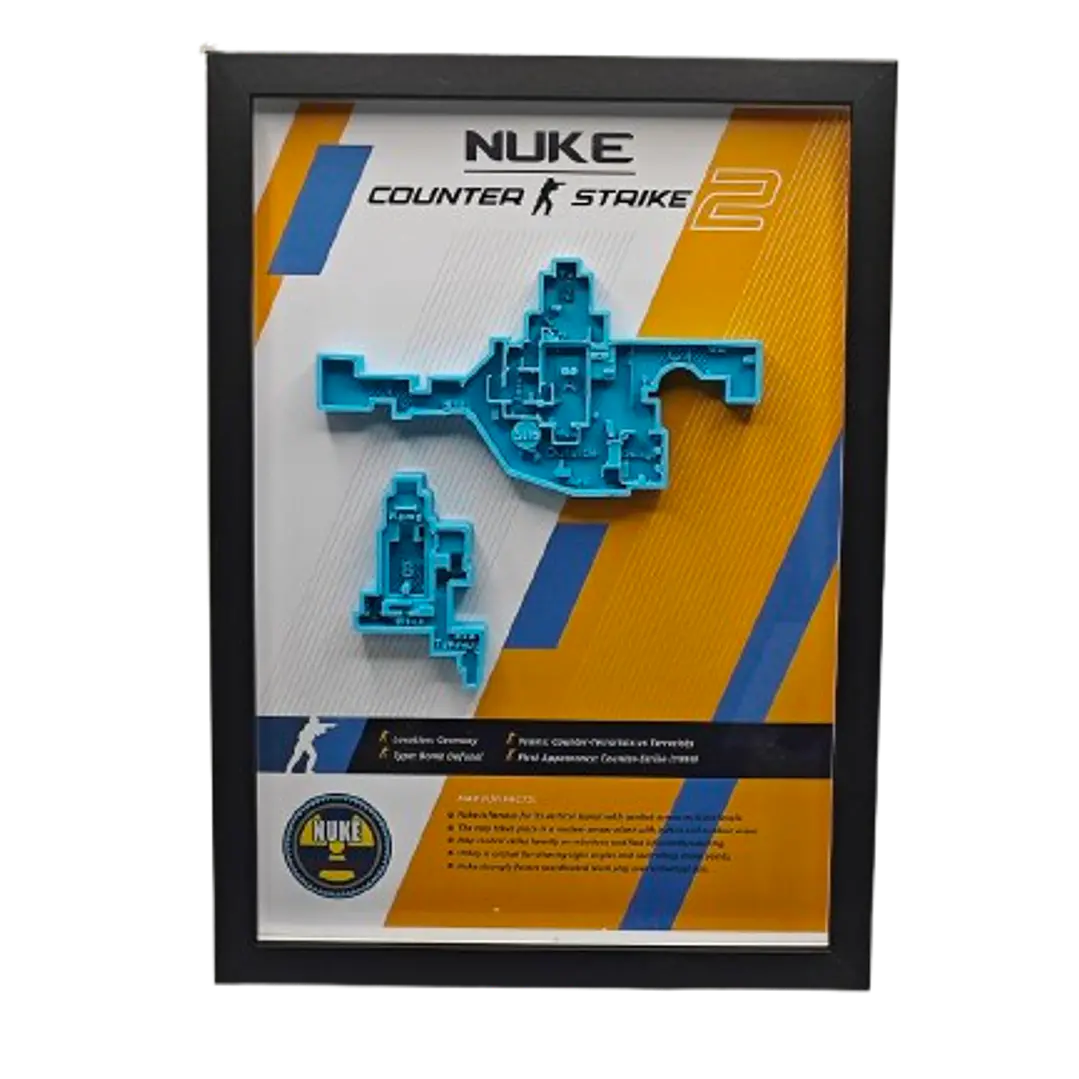 CS:GO CUADRO MAPA Nuke 1