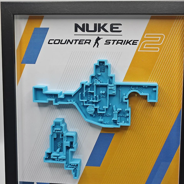 CS:GO CUADRO MAPA Nuke 2