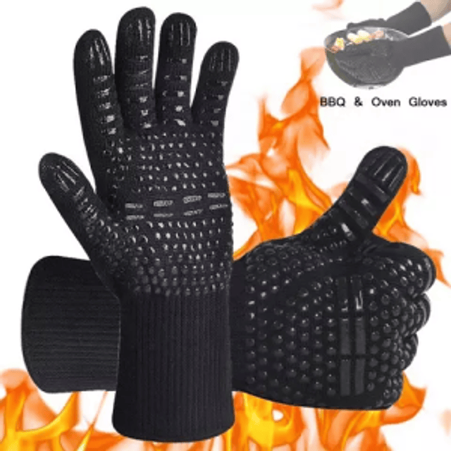 Cotton-Silicone Heat Gloves