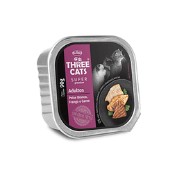 THREE CATS SUPER PREMIUM 90 GRS. PATE ADULTO