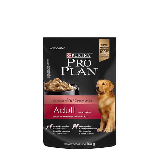 PROPLAN DOG 100 GRS. POUCH CARNE ADULTO