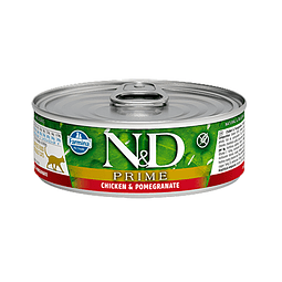 N&D PRIME 80 GRS. CAT POLLO/GRANATE