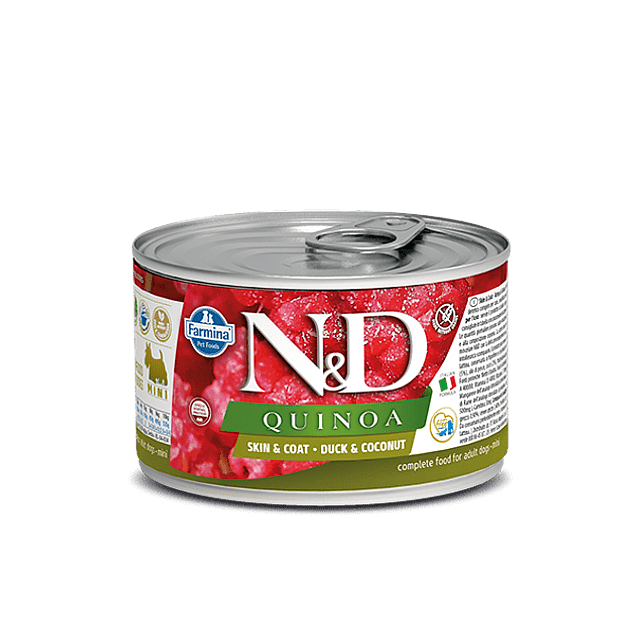 N&D QUINOA 140 GRS. DOG PATO/COCO