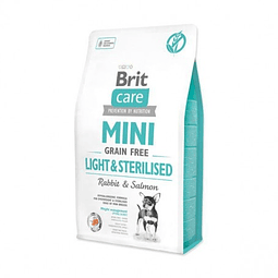 BRIT CARE 2 KG. MINI LIGHT STERILISED