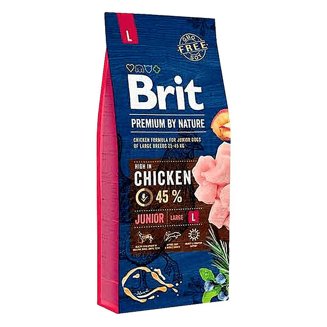 BRIT PREMIUM 15 KG. JUNIOR LARGE