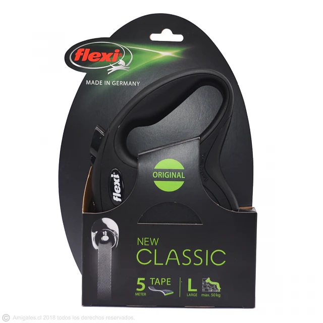 FLEXI NEW CLASSIC L NEGRO 5MT CINTA