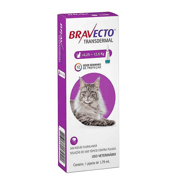 BRAVECTO CAT 500 GRS. 6,25 A 12,5 KG