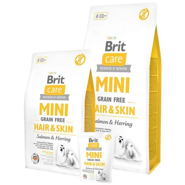 BRIT CARE 7 KG. DOG MINI HAIR & SKIN