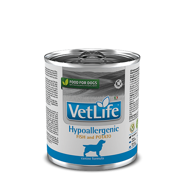 VETLIFE 300 GRS. HYPOALLERGENIC FISH DOG