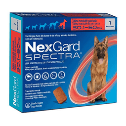 NEXGARD SPECTRA 30.1-60 KG X 1 COMP ANTIPARASITARIO EXTERNO