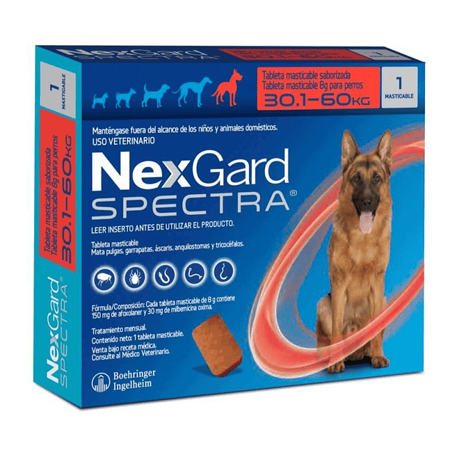 NEXGARD SPECTRA 30.1- 60 KG X 1 COMP