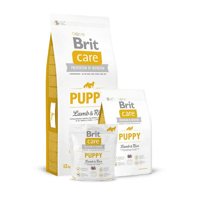 BRIT CARE 3 KG. PUPPY LAM & RICE