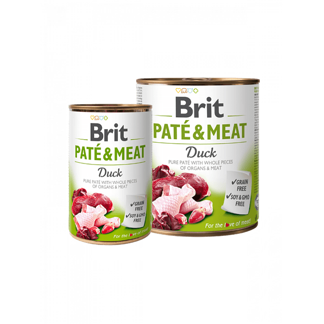 BRIT PATE & MEAT 800 GRS. LATA DUCK