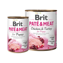 BRIT PATE & MEAT 800 GRS. LATA PUPPY