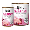 BRIT PATE & MEAT 800 GRS. LATA PUPPY