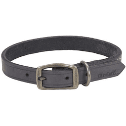 COASTAL CIRCLE-T COLLAR CUERO GRIS 40 CM