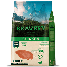 BRAVERY 12 KG. ADULT LARGE/MEDIUM POLLO