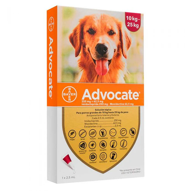 ADVOCATE PIPETA PERRO 10-25 KG 