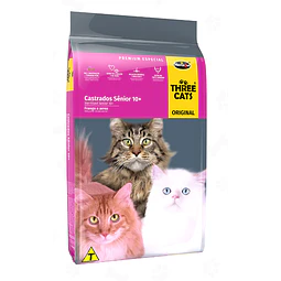 THREE CATS ORIGINAL 3 KG. CASTRADO +10