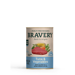 BRAVERY 290 GRS. DOG TUNA AND VEGETABLES