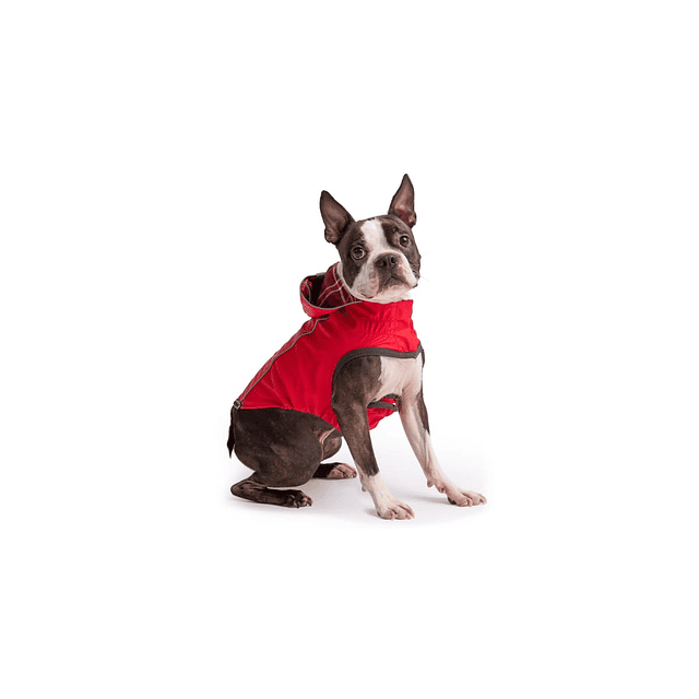 GFPET IMPERMEABLE REVERSIBLE ROJO 3XL