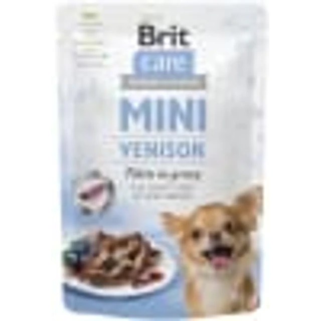BRIT CARE 85 GRS. DOG POUCH MINI VENISON FILLET IN GRAVY