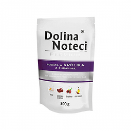 DOLINA NOTECI DOG 500 GRS.  POUCH CONEJO CON ARANDANOS 