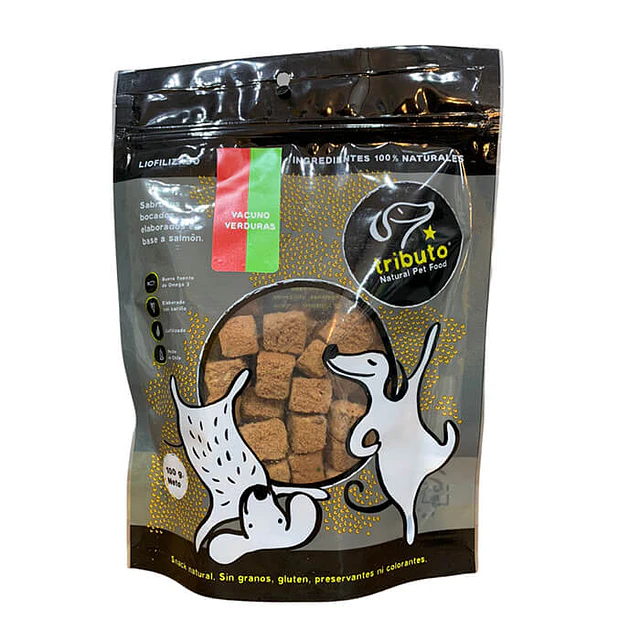 TRIBUTO 100 GRS. SNACK ORIGINAL VACUNO Y VERDUR