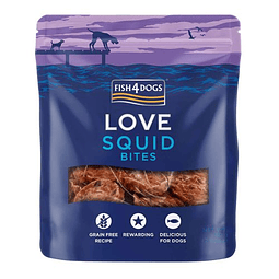 FISH4DOGS 80 GRS. TREATS LOVE SQUID BITES