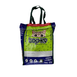 TOPK9 15 KG. ARENA LAVANDA BOLSA REUTILIZABLE