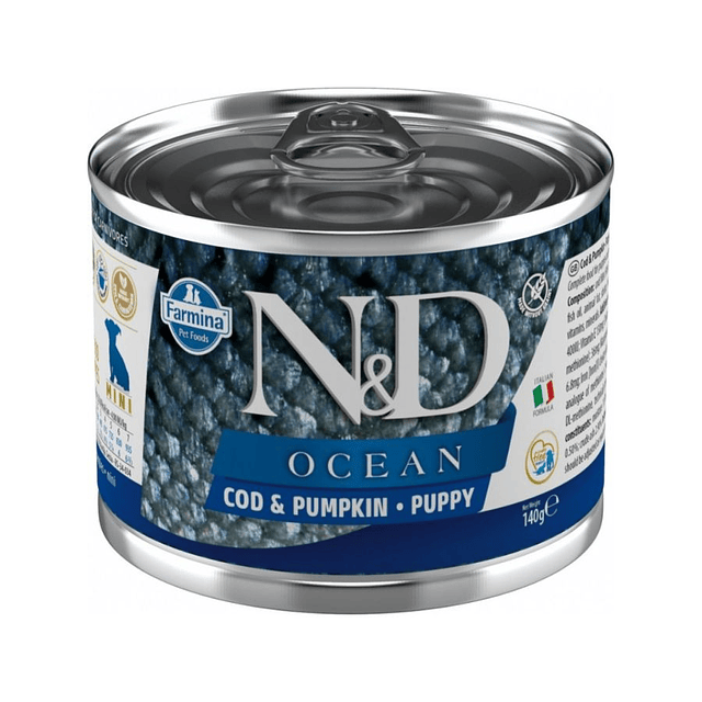 N&D OCEAN 140 GRS. DOG PUPPY COD/PUMPKIN