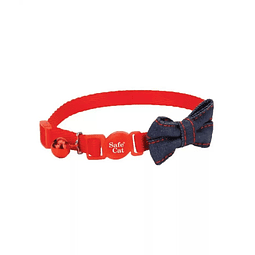 COASTAL EMBELLISHED COLLAR BOW-TIE RED