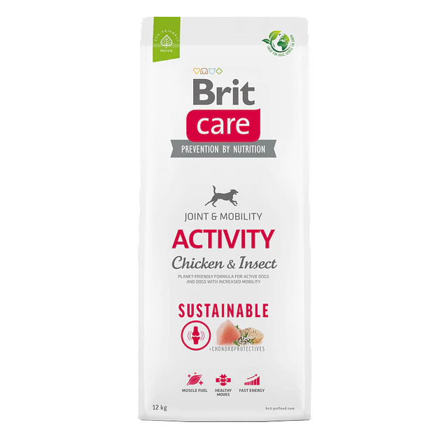 BRIT CARE 12 KG. DOG ACTIVITY POLLO E INSECTOS