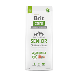BRIT CARE 12 KG. SENIOR CHICKEN Y INSECT