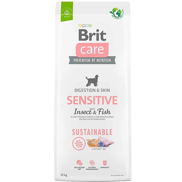 BRIT CARE 12 KG. DOG SENSITIVE FISH AND INSECT