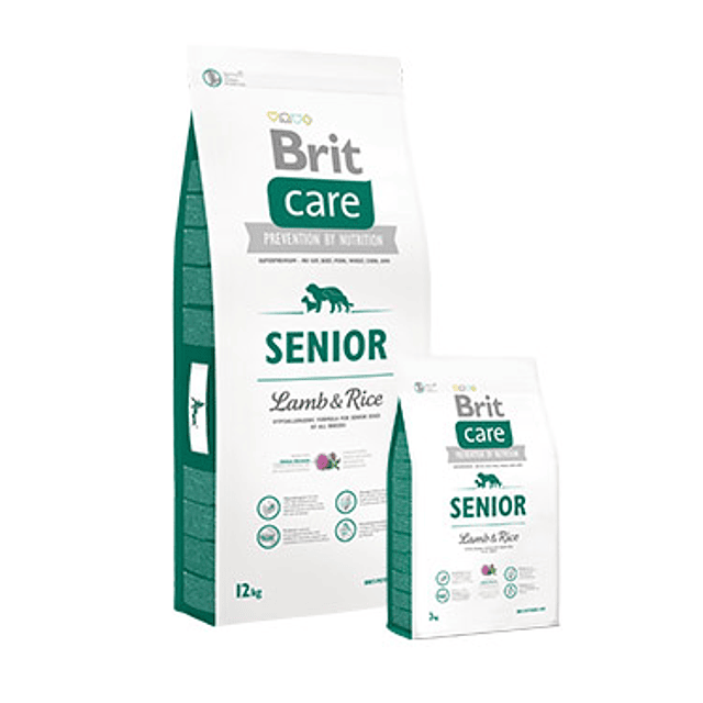 BRIT CARE 12 KG. SENIOR LAMB Y RICE