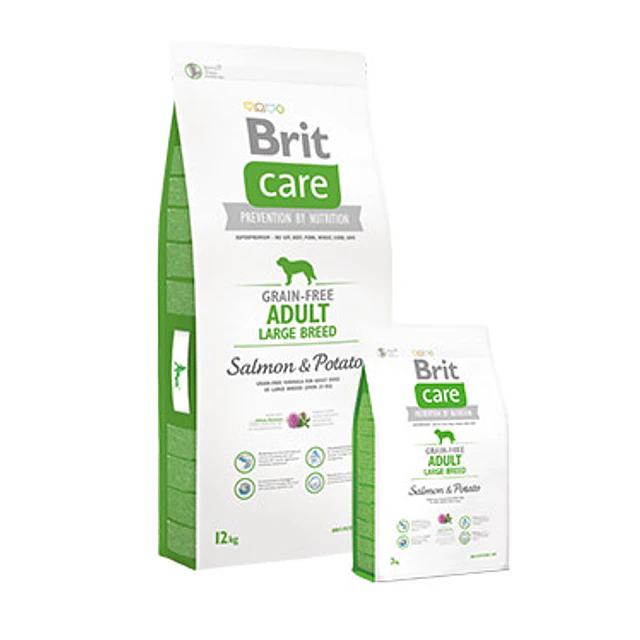 BRIT CARE 3 KG. DOG ADULT LARGE BREED SALMON Y POTATO