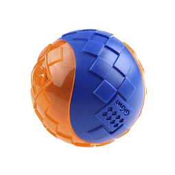 GIGWI BALL SMALL TRANS BLUE/ORAN 1PZ