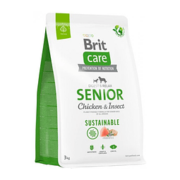 BRIT CARE 3 KG DOG CHICKEN & INSECT SENIOR