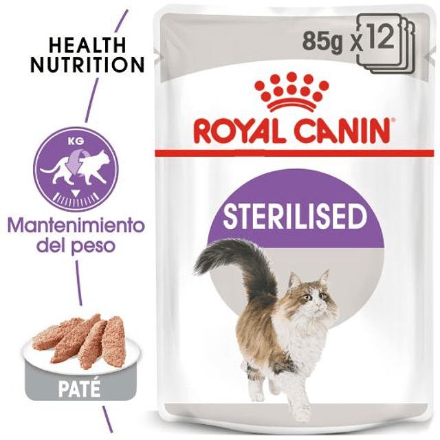 ROYAL CANIN 85 GRS. CAT POUCH ESTERILIZADO