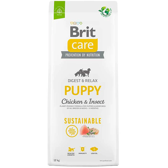 BRIT CARE 3 KG. DOG CHICKEN & INSECT PUPPY