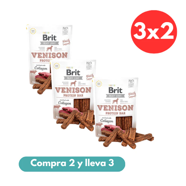 BRIT CARE 80 GRS. JERKY SNACK VENISON